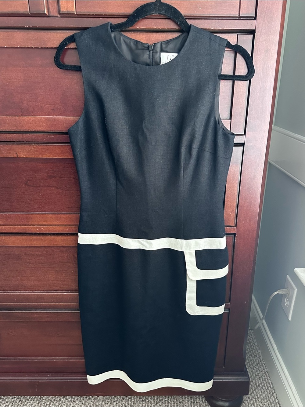 Vintage David Meister linen shift dress size 4